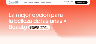 Modelo de landing page 01 para centros de estética