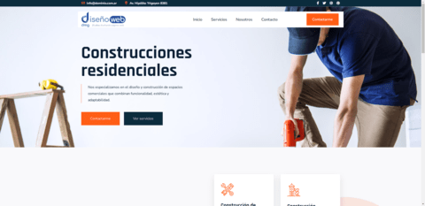 Modelo de landing page 05 para constructoras